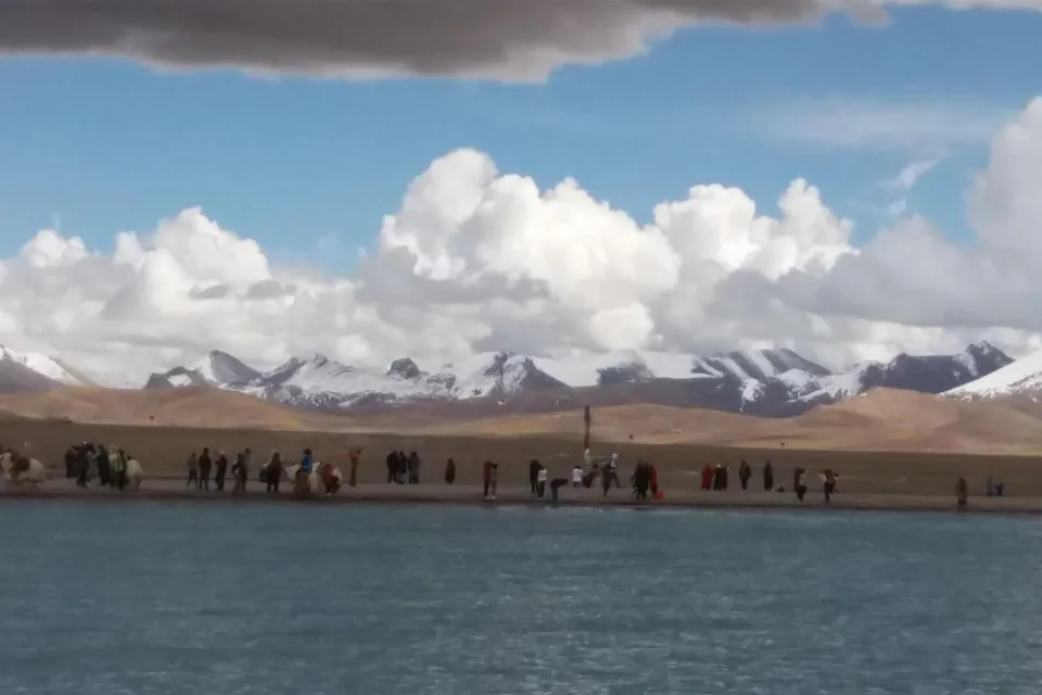 纳木错圣湖日落