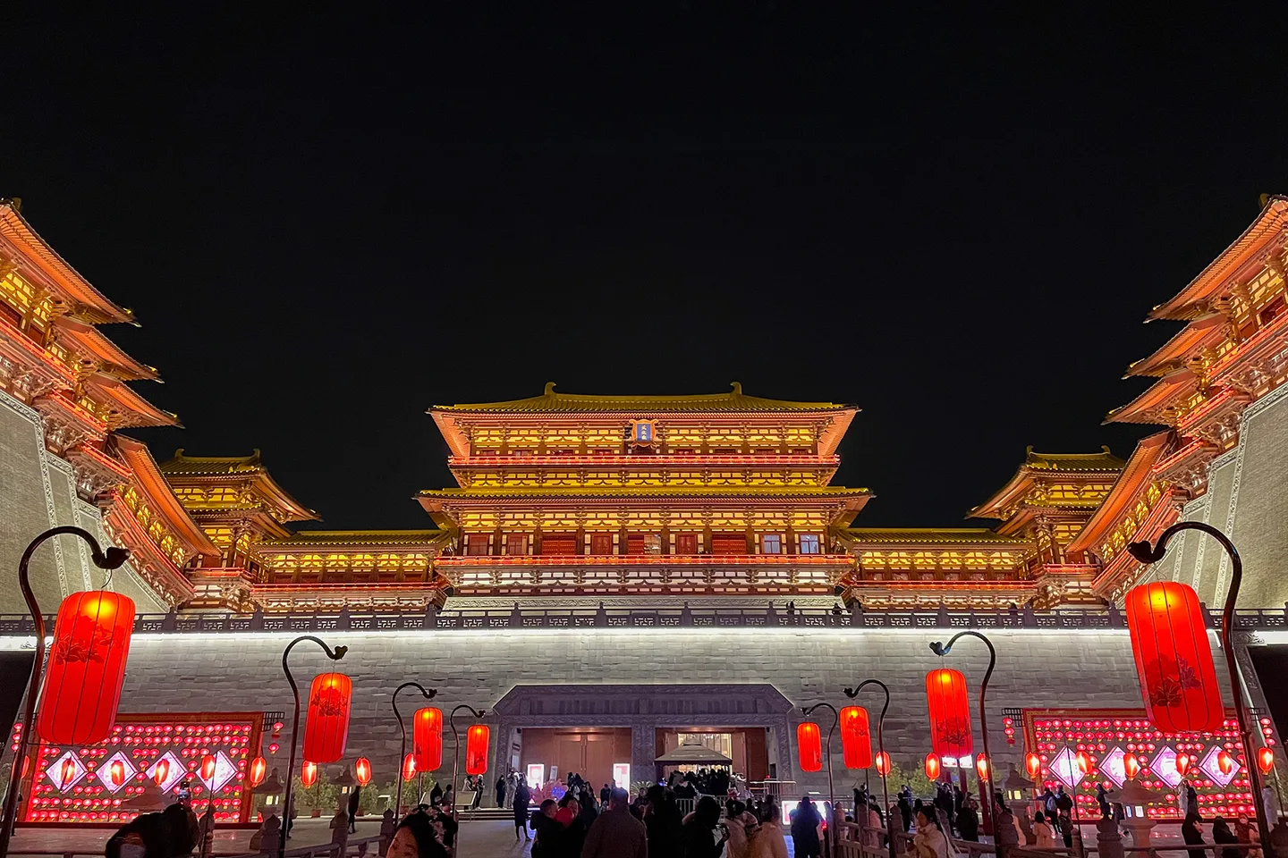 隋唐洛阳城应天门与明堂远景
